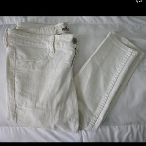 White Hollister jeggings
